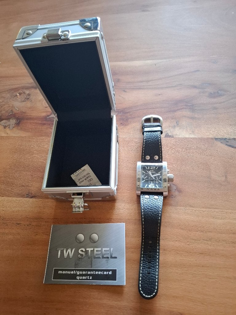 TW Steel herenhorloge, Overige merken, Leer, Staal, Polshorloge