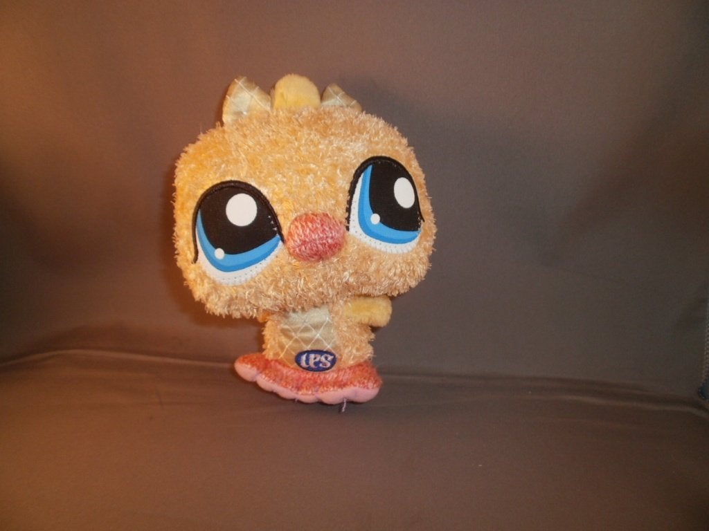 lp's petshop vogel geel gekleurd 15 cm velours harig Grote, Overige typen, Nieuw, Ophalen of Verzenden, Wasbaar