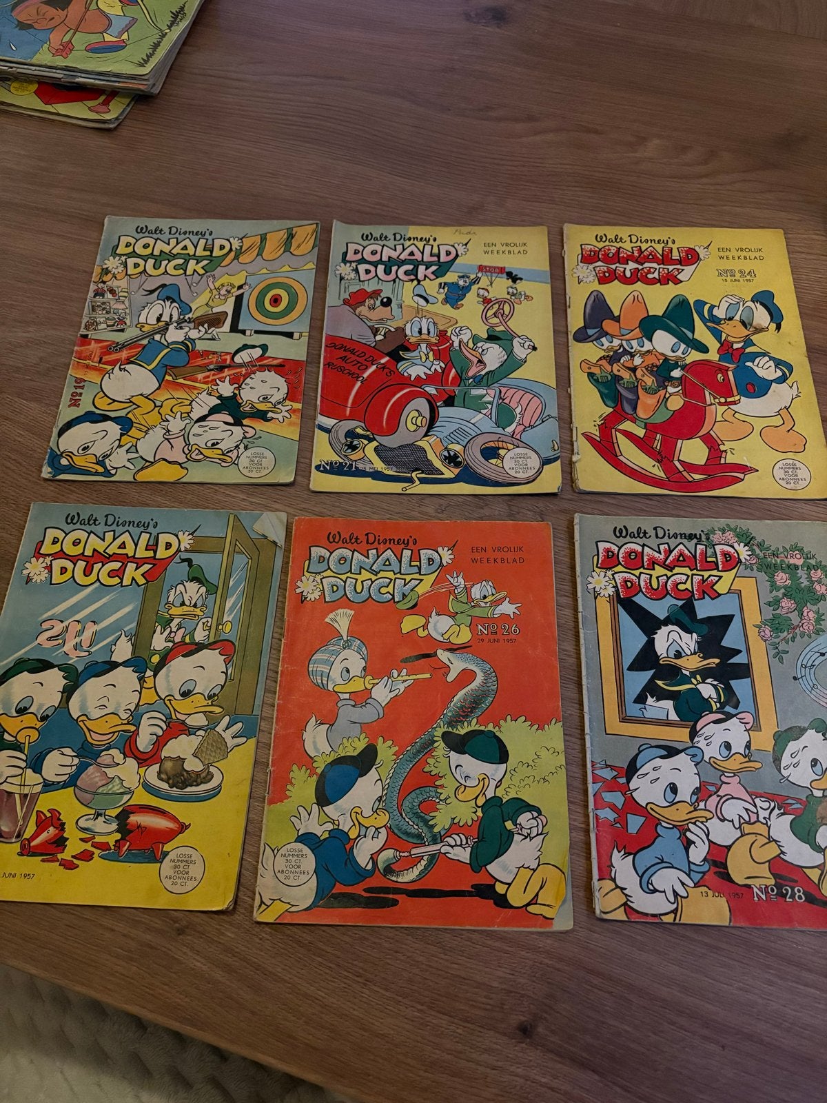 Donald Duck Weekblad - Diverse Oude Uitgaven 1957, Ophalen, Gelezen, Overige typen