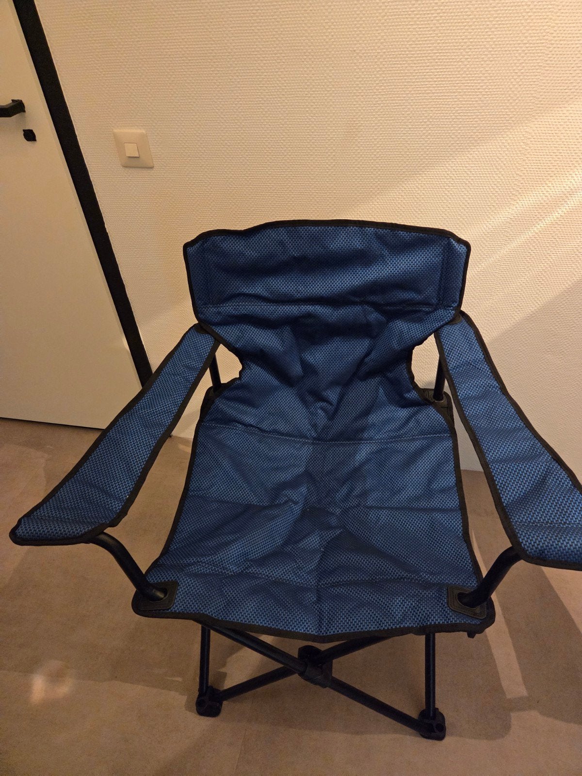 Opvouwbare campingstoel Travel&Co - Blauw, Ophalen, Zo goed als nieuw
