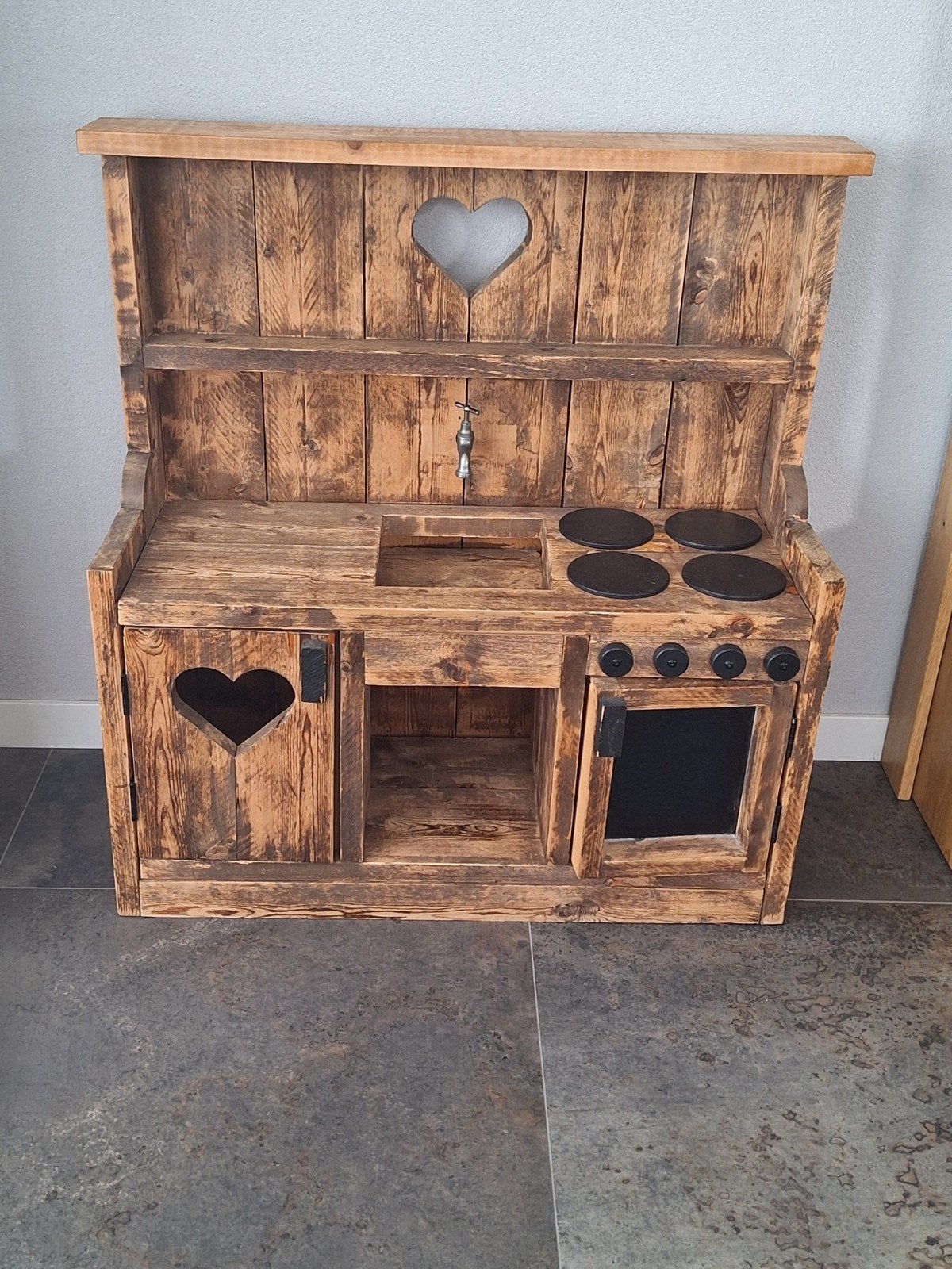 Houten Speelkeuken met Hartjesdetails, Ophalen