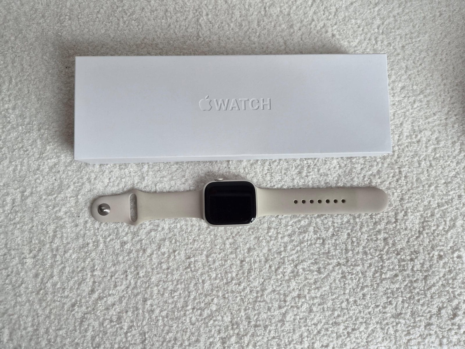 Apple Watch Series 9 45mm Starlight, Sieraden, Tassen en Uiterlijk, Smartwatches, Afstand, Wit, IOS, Ophalen of Verzenden