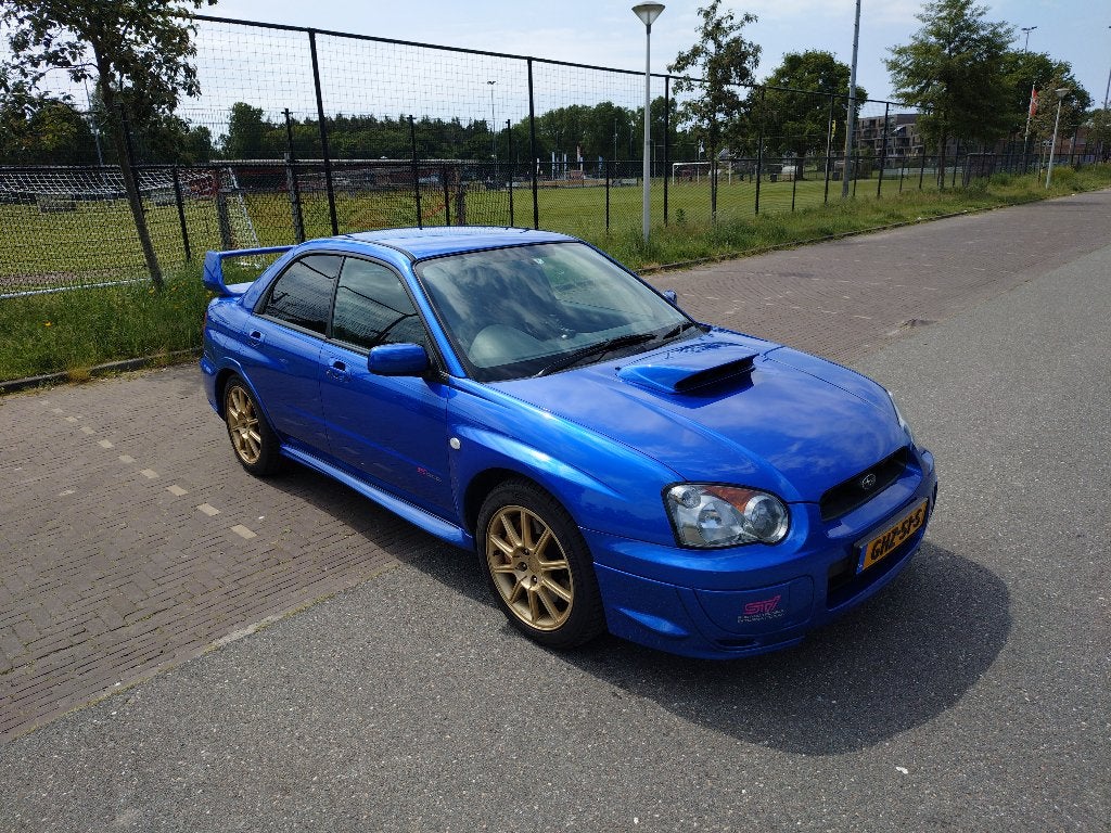 Subaru Impreza WRX STi 2004 (Blobeye) 100% Stock JDM Import, Auto's, Subaru, Xenon verlichting, 4 cilinders, Blauw, Alcantara