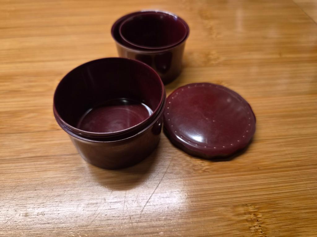 Antieke Nesting Picknickbekers – Art Deco / Mid-Century, Ophalen of Verzenden