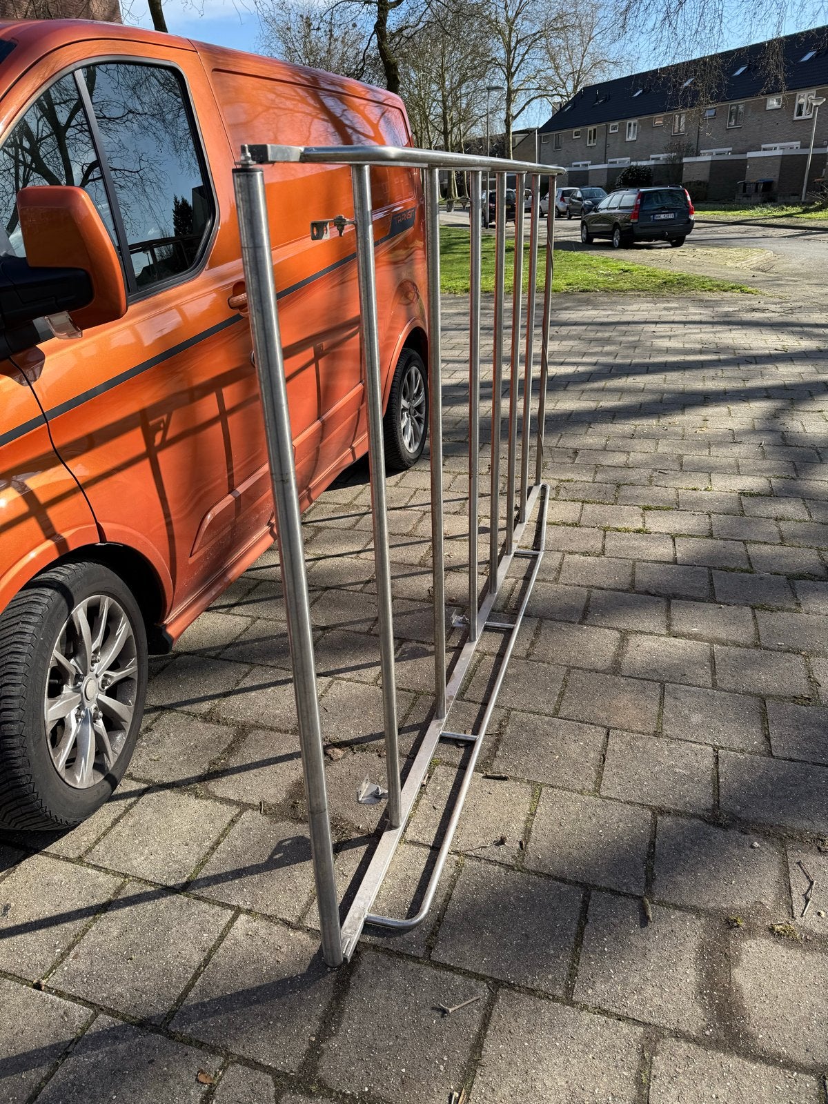 Rek voor op de bus, Ophalen, Gebruikt