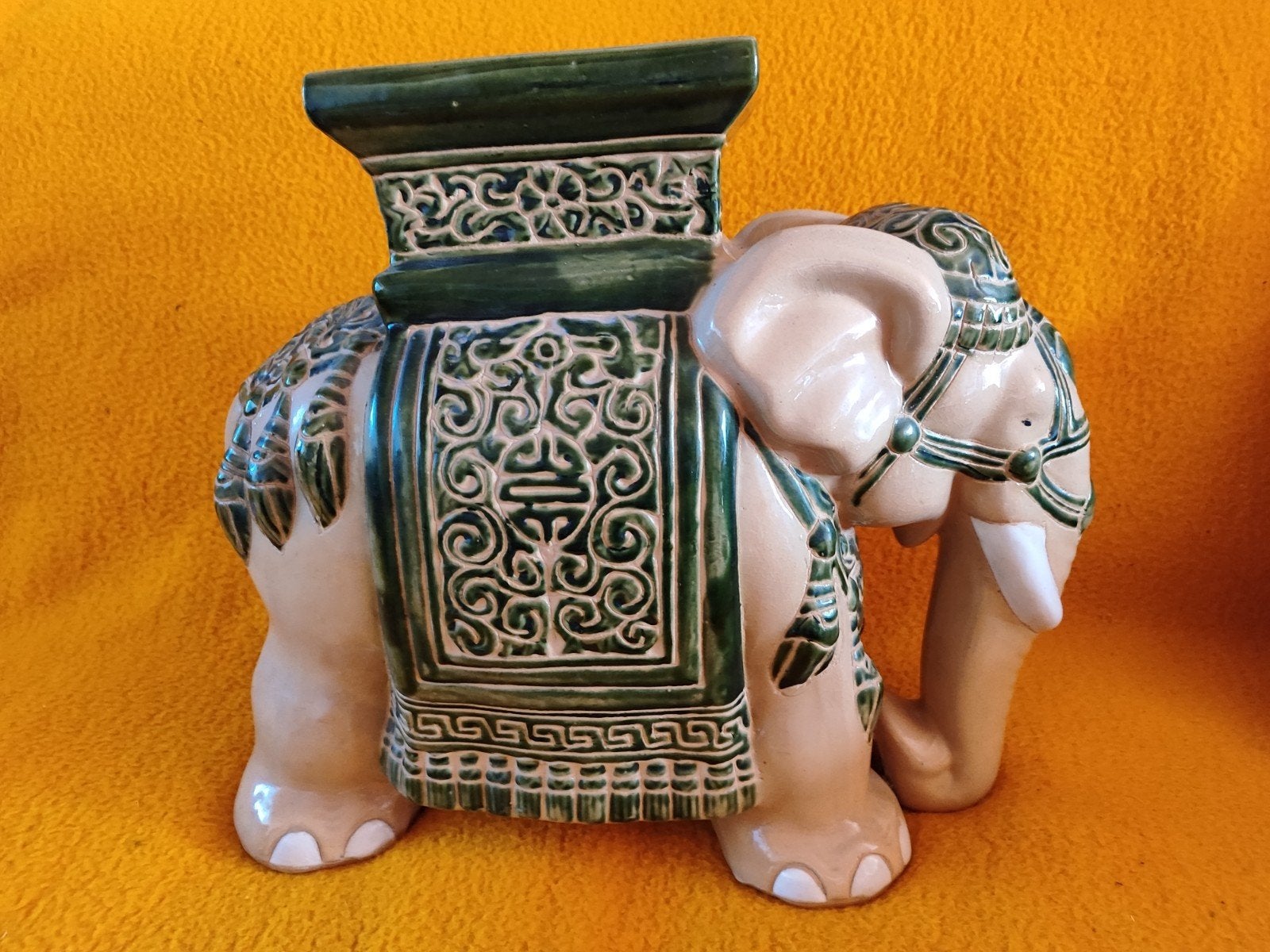 XXXL keramiek olifant plantenstandaard 40 cm h West Germany, Ophalen of Verzenden