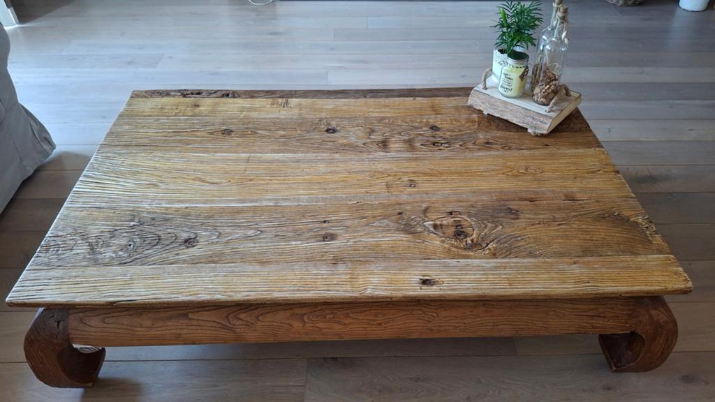 Grote zware salontafel! 160/100/40 cm., Huis en Inrichting, Ophalen, Gebruikt, 50 tot 100 cm, 150 tot 200 cm