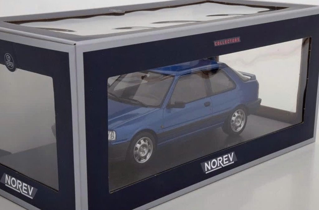Peugeot 309 GTi 16 1991 Blauw schaal 1/18 NOREV ref. 184881, Verzenden, Nieuw, Auto, Norev