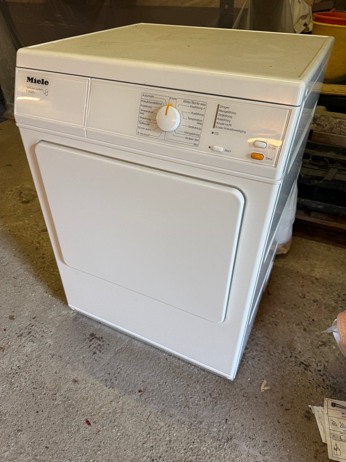 Miele T8303 Wasdroger / luchtdroger met Softwcare System, Witgoed en Apparatuur, Ophalen, 6 tot 8 kg, Luchtafvoer, Zo goed als nieuw