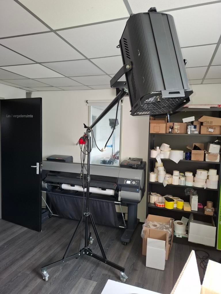 Complete fotostudio set met lampen en statieven, Ophalen, Gebruikt, Complete fotostudio