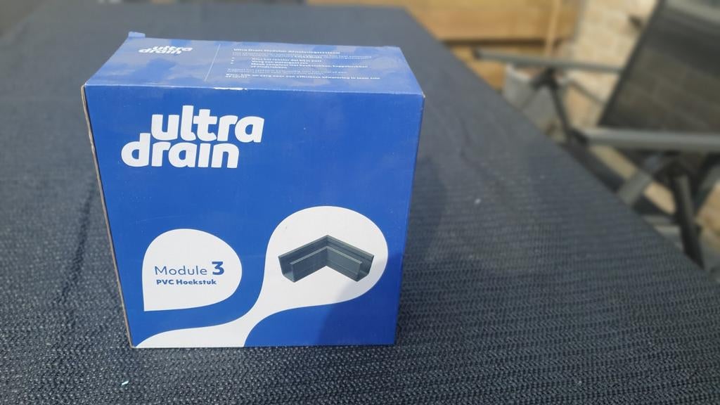 Ultra Drain PVC Hoekstuk - Module 3 Afwateringssysteem, Ophalen of Verzenden, Nieuw, Pvc, Afvoer