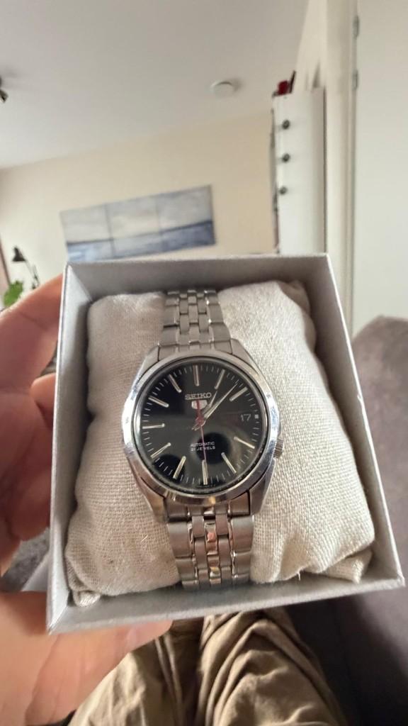 SEIKO 5, Staal, Polshorloge, Ophalen of Verzenden, Zo goed als nieuw
