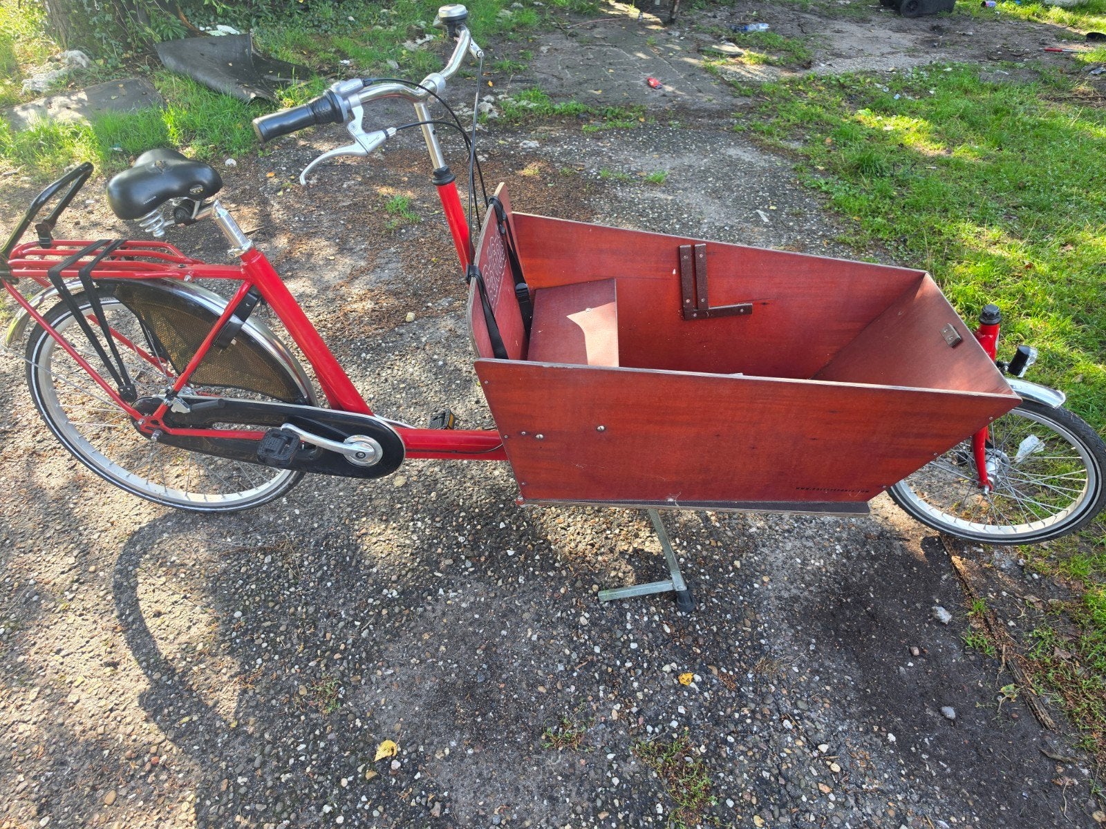 van den Andel bakfiets, Ophalen, Gebruikt, 4 kinderen of meer, Elektrisch