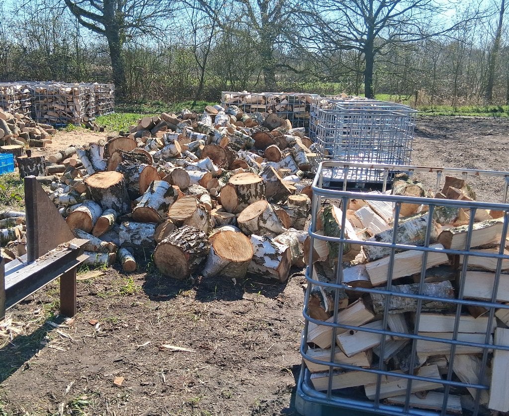 Droog Kachelhout - Brandhout, 6 m³ of meer, Ophalen of Verzenden, Berkenhout, Blokken