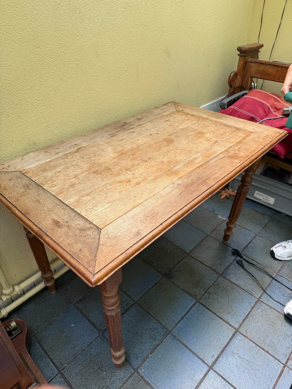Houten kloostertafel - Rustiek en Robuust, Antiek en Kunst, Antiek | Meubels | Tafels, Ophalen