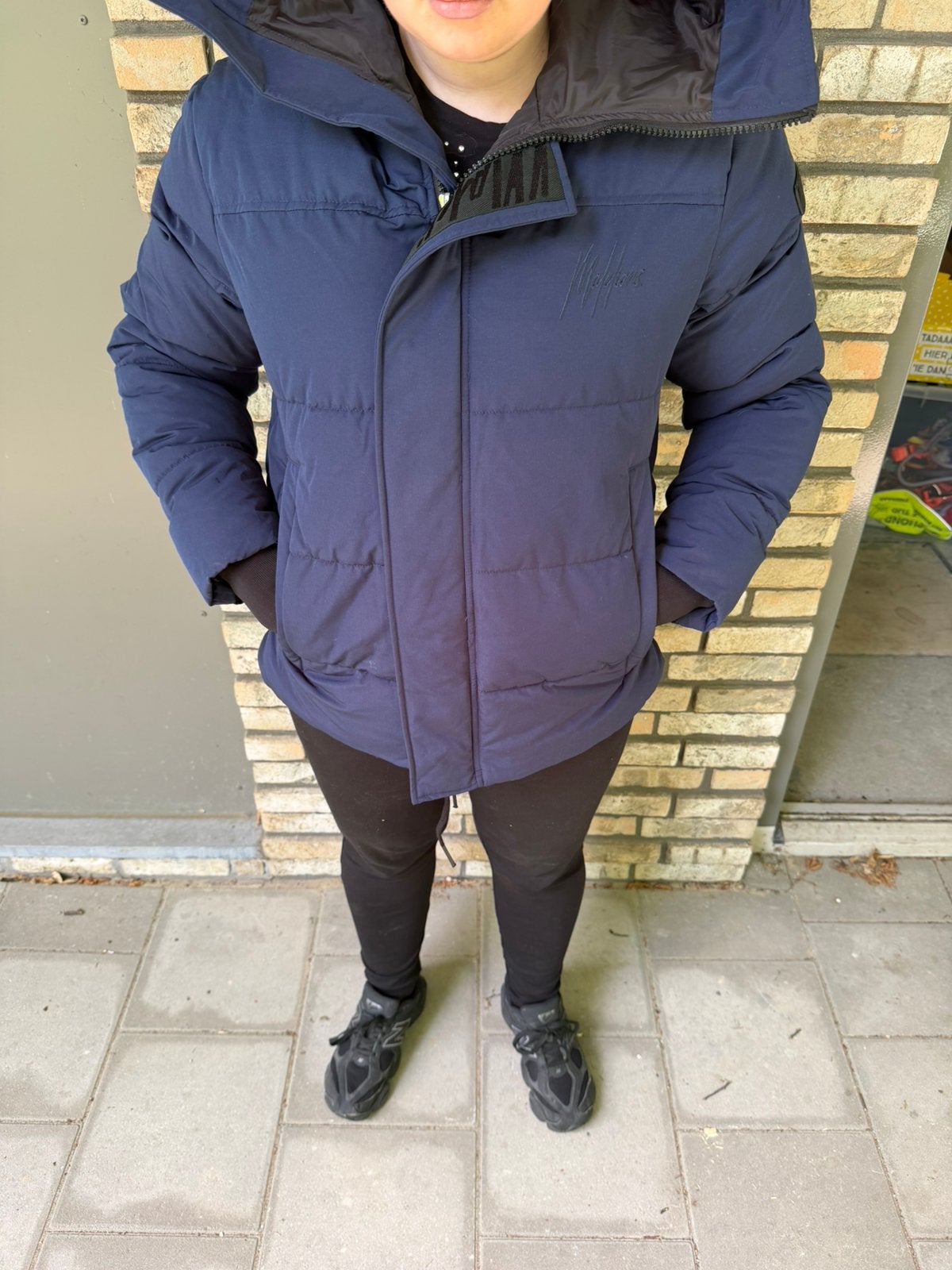 Malelions winterjas, Ophalen of Verzenden, Zo goed als nieuw, Zwart