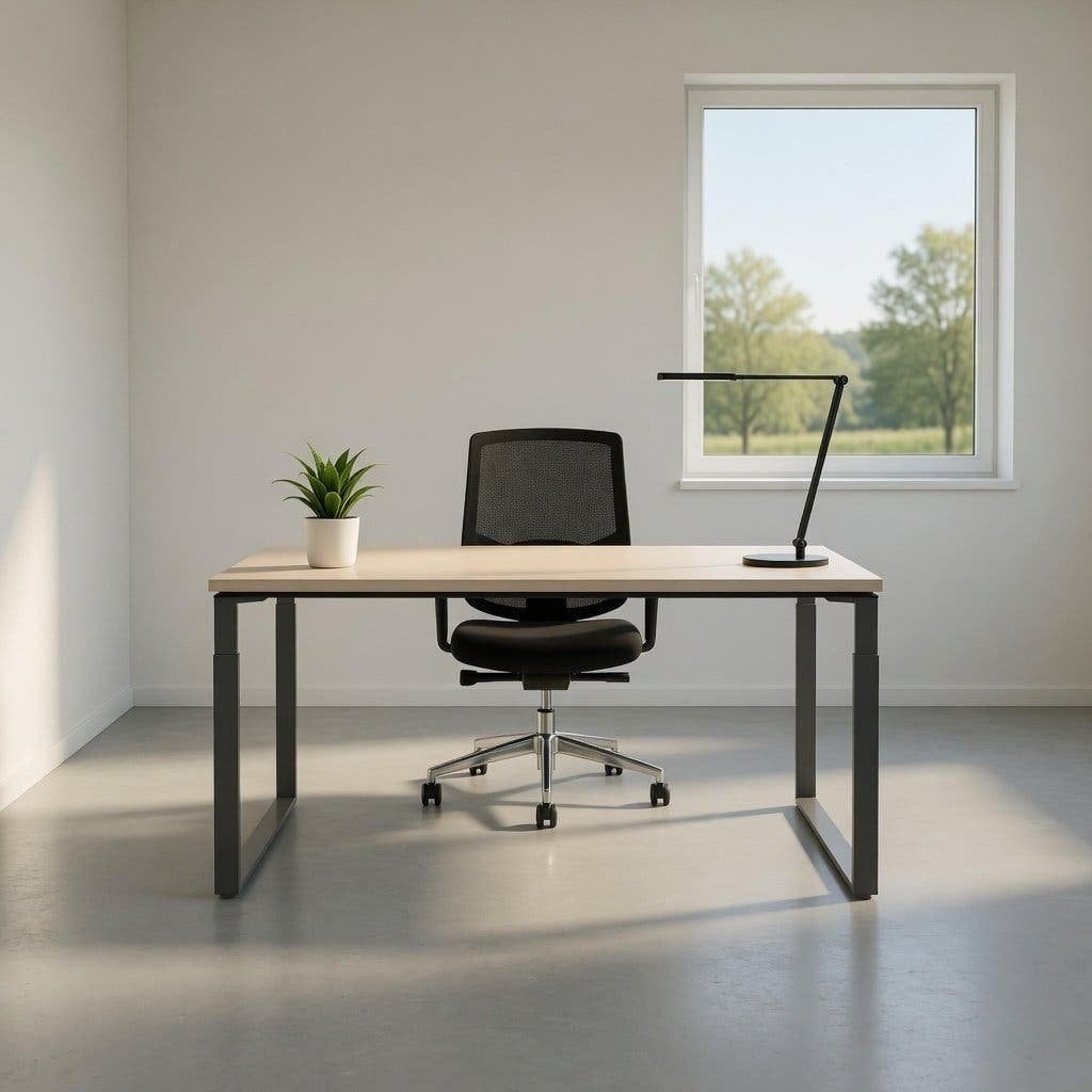 Knoll verstelbaar bureau / tafel - 140x80 cm, Gebruikt, In hoogte verstelbaar, Ophalen of Verzenden, X