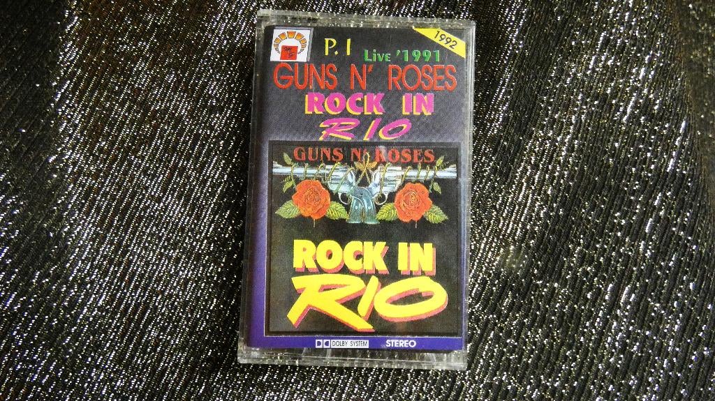 GUNS N’ ROSES-Rock in Rio. Cassette.1992., Cd's en Dvd's, Cassettebandjes, Rock en Metal, 1 bandje, Ophalen