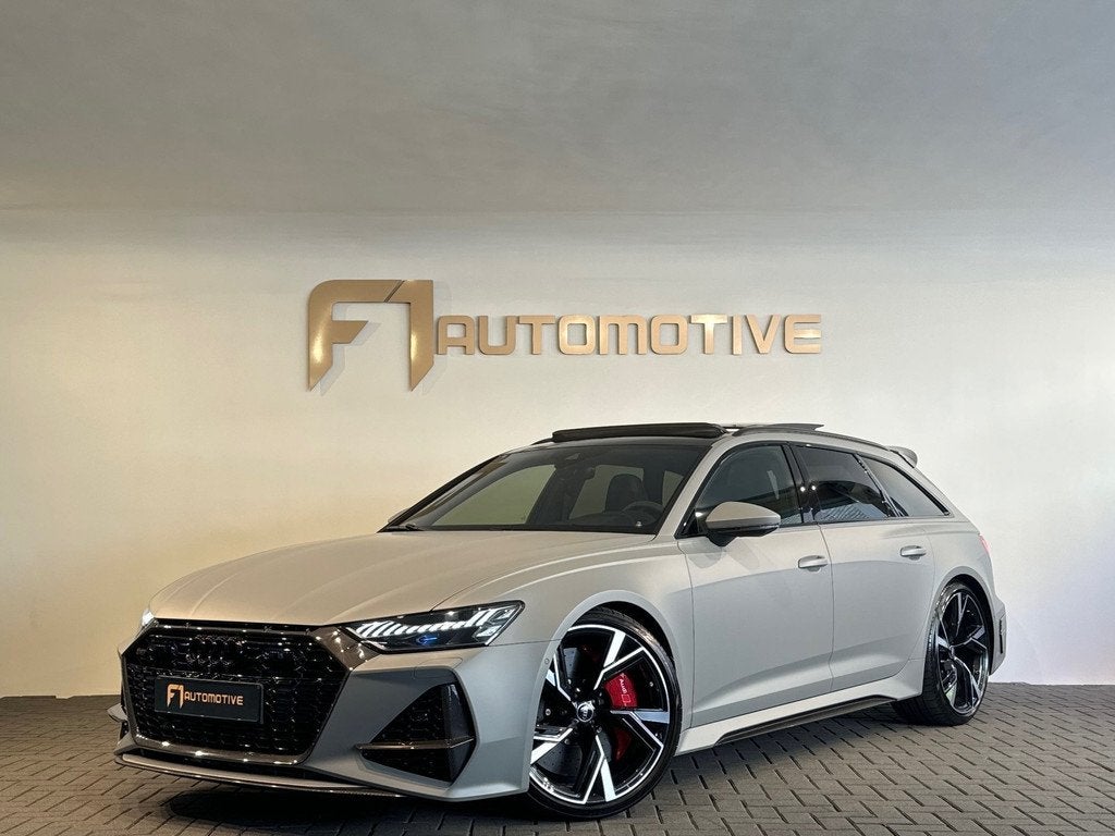 Audi RS6 Avant TFSI quattro Pano|Ceramic|HuD|B&O 3D|PPF|Carb, Auto's, Audi, Automaat, Gebruikt, Adaptive Cruise Control, 600 pk