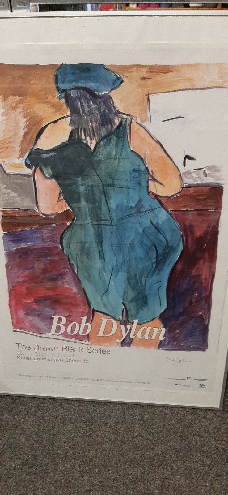 Prachtige ingelijste Bob Dylan poster met handtekening, Ophalen, A1 t/m A3, Film en Tv