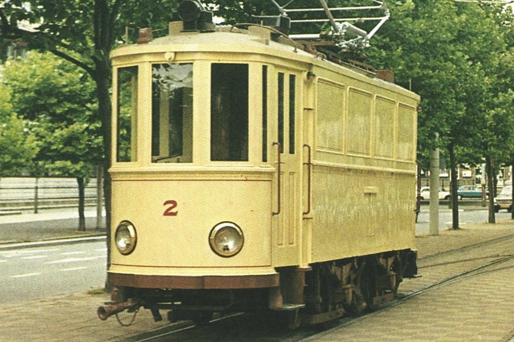 805309	Tram	Den Haag 1979 HTM Railreiniger 2 kaart, Ophalen of Verzenden, Gebruikt, Tram, Kaart of Prent