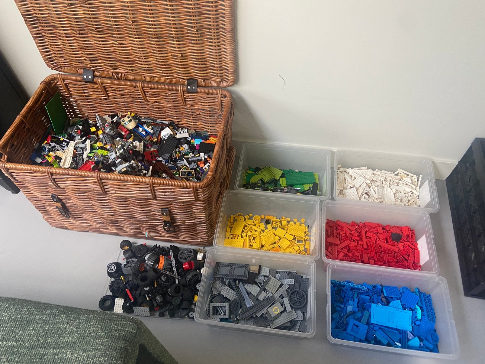 Grote partij en kist met 26 kg lego & veel extra’s, Ophalen, Gebruikt, Lego, Overige typen