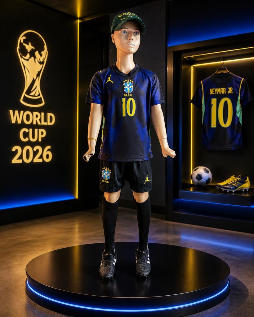 Brazilie uit WK 2026 NEYMAR 10 maat 140, Kinderen en Baby's, Kinderkleding | Maat 128, Verzenden, Nieuw, Jongen of Meisje