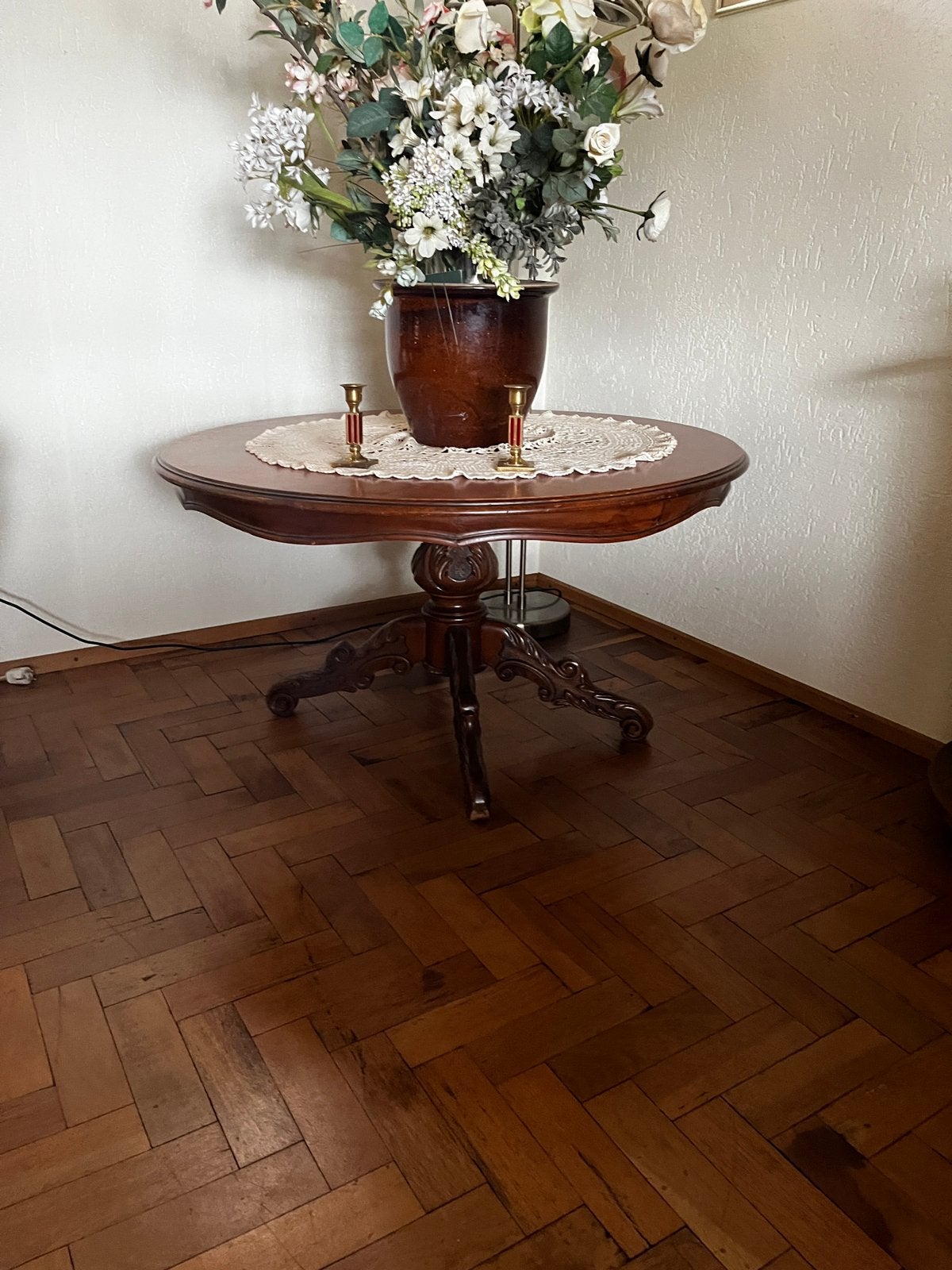 Mooie houten Salontafel/lamptafel, Ophalen