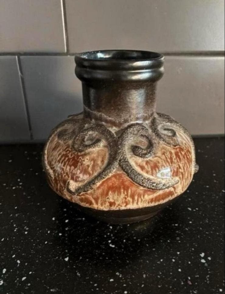 Vintage Strehla vaasje - 11,5 cm hoog, Verzenden