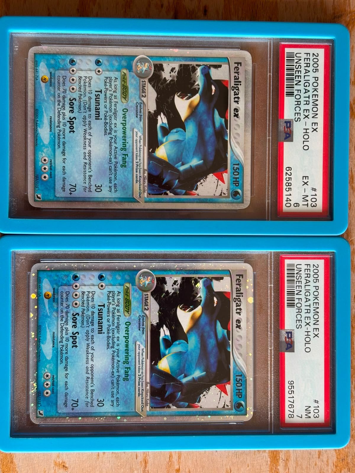 Feraligatr ex (UF 103) PSA 6 7 pokemon kaarten, Hobby en Vrije tijd, Verzamelkaartspellen | Pokémon, Ophalen of Verzenden, Zo goed als nieuw