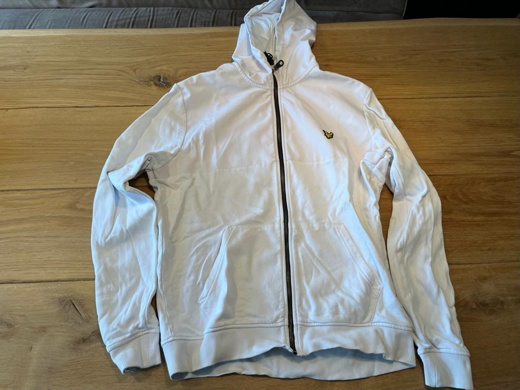 Lyle & Scott hoodie wit - Maat M, Ophalen of Verzenden, Gedragen, Wit