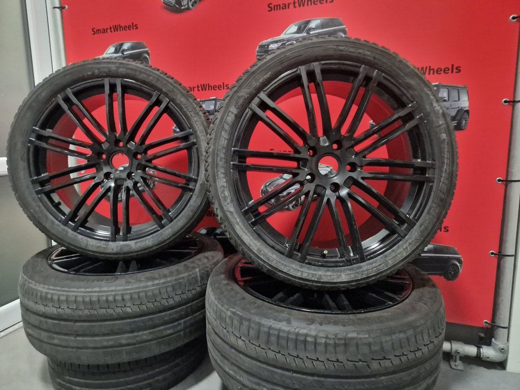 21 inch PORSCHE CAYENNE PANAMERA GTS TURBO VELGEN BANDEN, Auto-onderdelen, Banden en Velgen, Niet ingevuld, 295 mm, Banden en Velgen