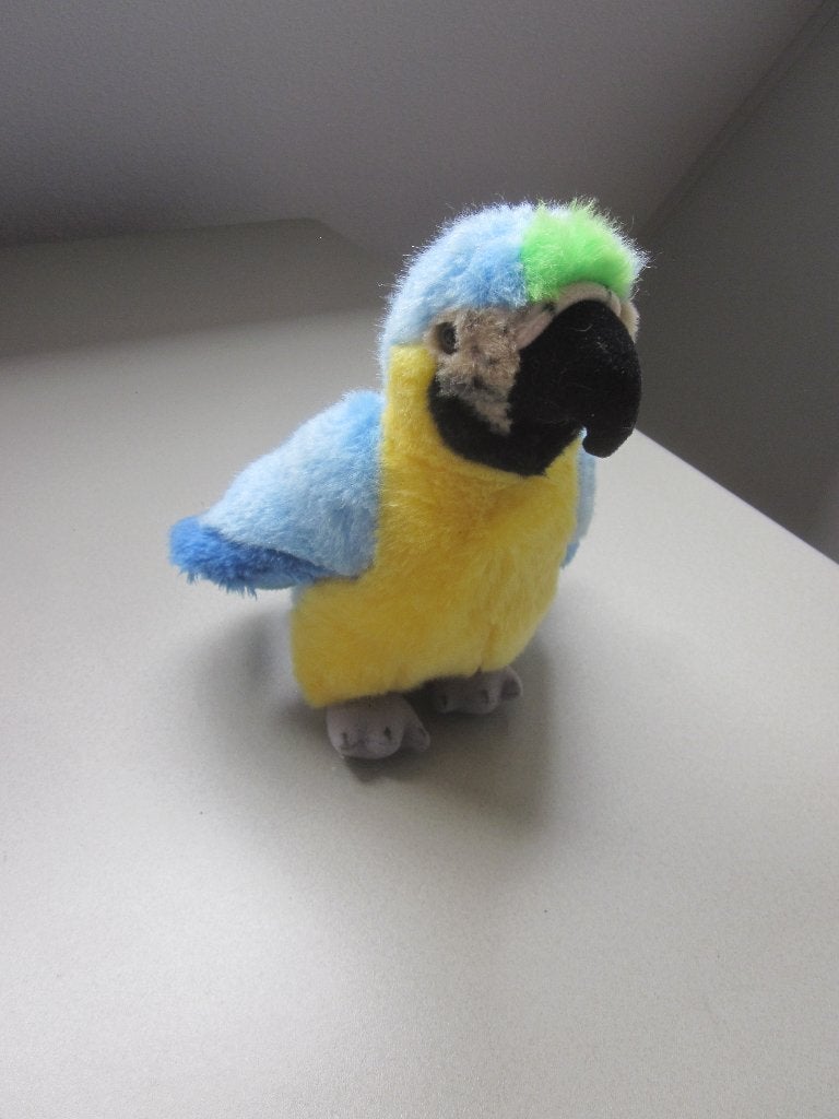 Semo Trigon zacht pluche kleurige papegaai knuffel nieuw, Overige merken, Overige karakters, Overige typen, Ophalen of Verzenden