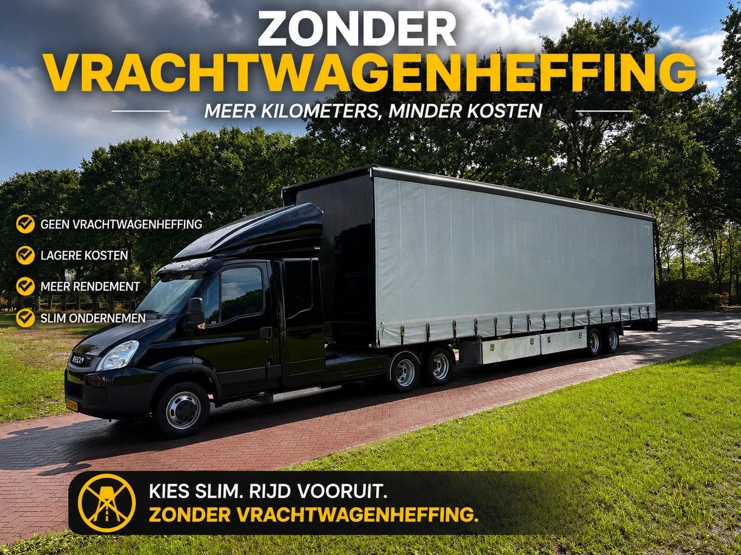 Iveco 50C17 Be trekker 12 TON EURO 5 / be oplegger jeeb-as s, Auto's, Euro 5, Gebruikt, Cruise Control, 4 cilinders