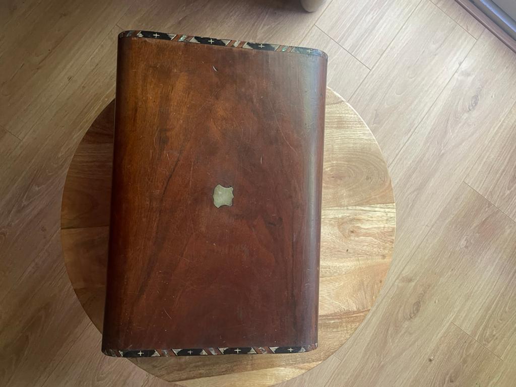 Schrijfkist, notariskist, hout, Antiek en Kunst, Ophalen