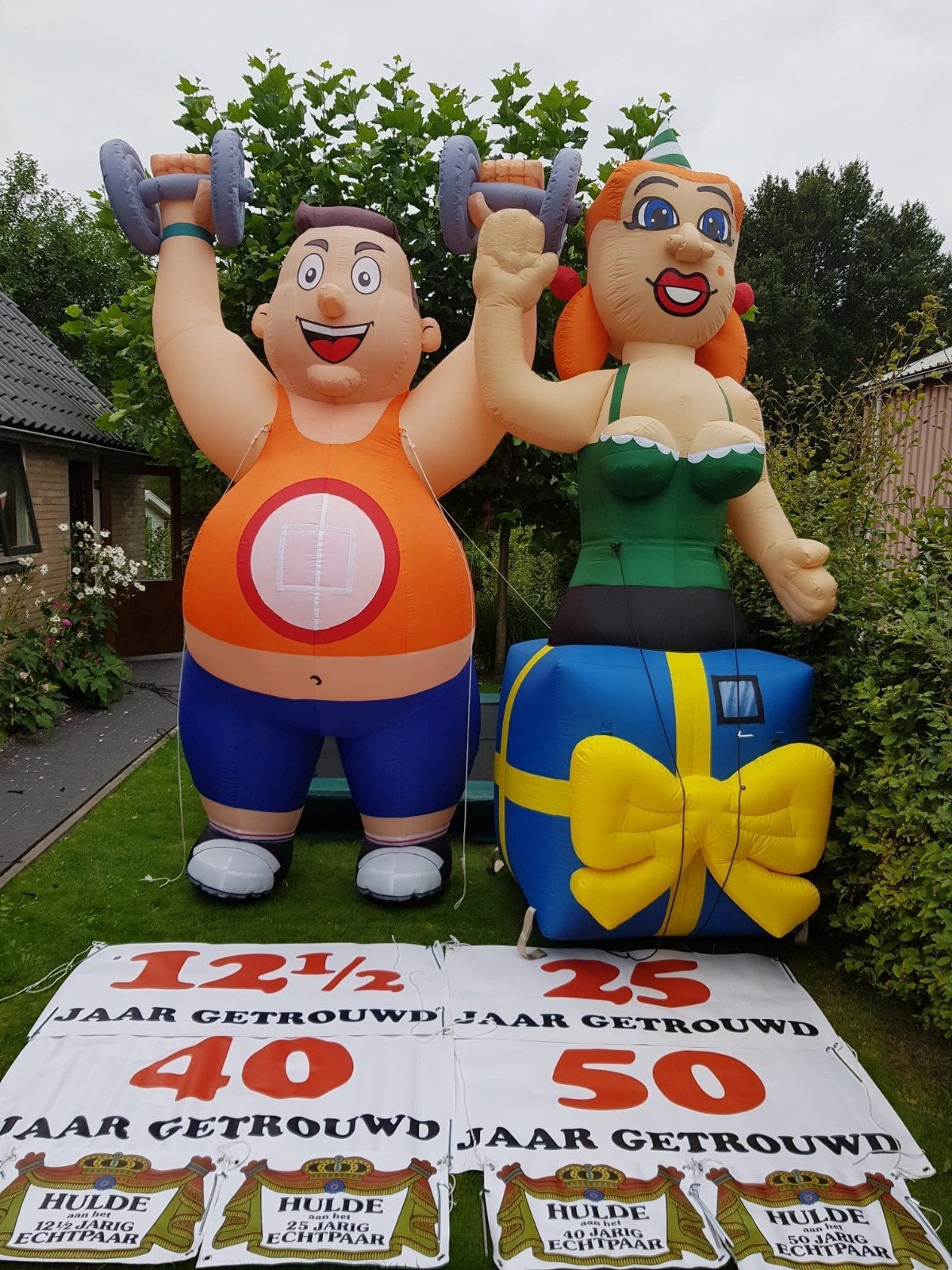 opblaaspoppen voor jubileum en andere gelegenheden, Ophalen, Overige