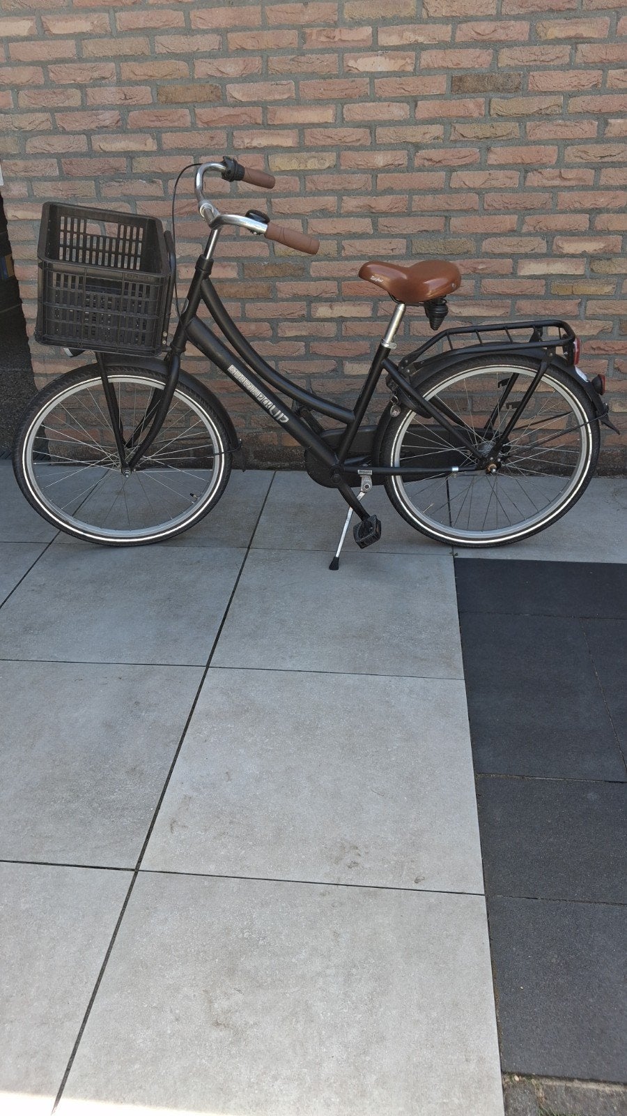 Sparta Pick-Up 24 inch Zwart Kinderfiets, Ophalen, Terugtraprem, Sparta, Handrem