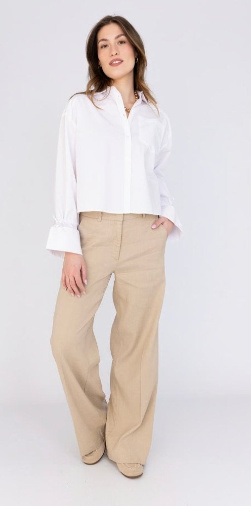 Cambio nieuwe linnen broek maat 42 model Mira, Kleding | Dames, Cambio, Beige, Maat 42/44 (L), Nieuw