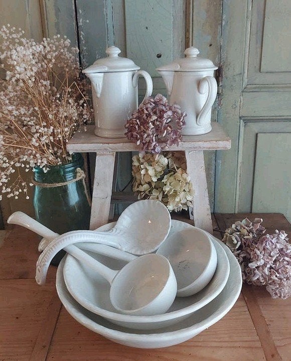 7x Antiek Aardewerk: Petrus Regout & Boch Servies, Ophalen of Verzenden