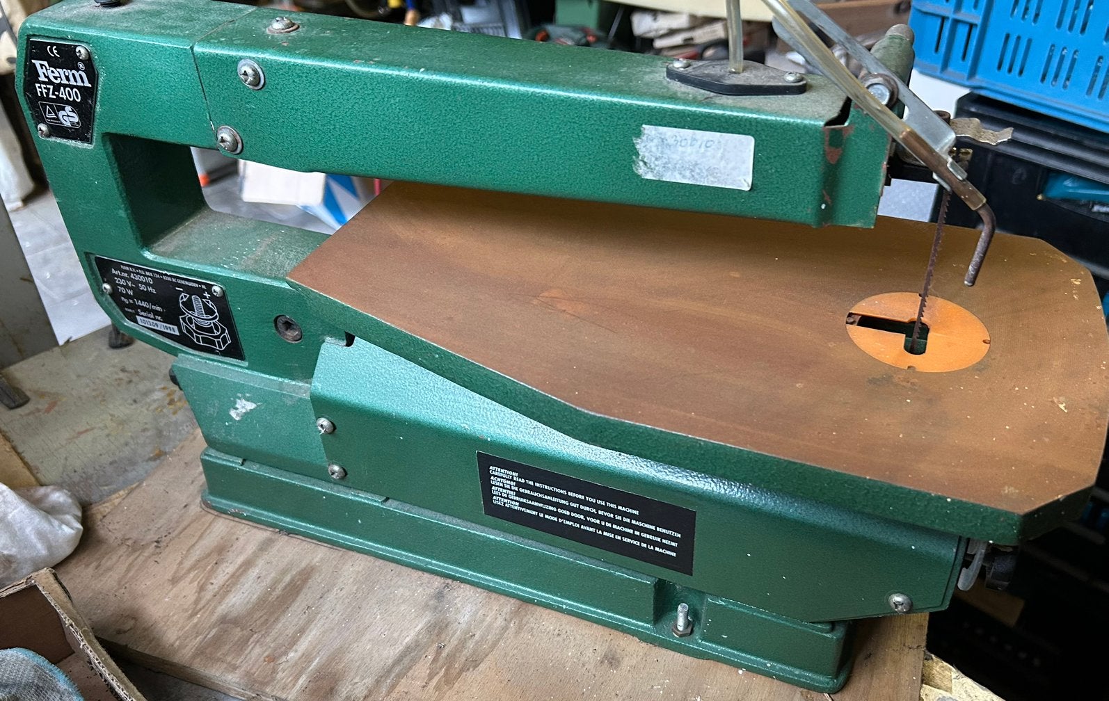Electrische figuurzaag machine, Ophalen, Gebruikt, 30 tot 70 mm, Figuurzaag