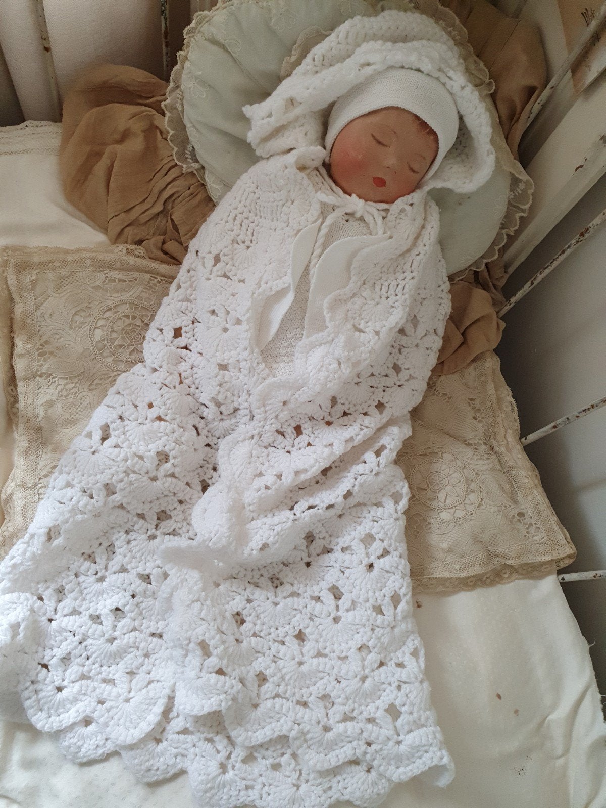 Vintage baby cape, Ophalen of Verzenden