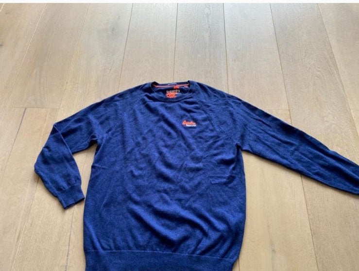 Superdry trui L nieuwstaat, Ophalen of Verzenden, Zo goed als nieuw, Maat 52/54 (L), Blauw