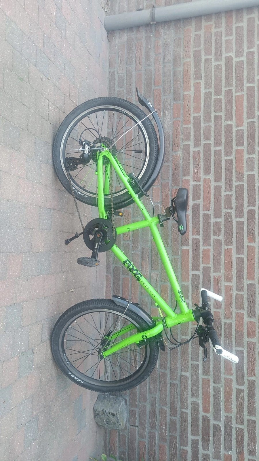 Groene Frog kinderfiets 20 inch - 7 versnellingen, Fietsen en Brommers, 20 inch of meer, Gebruikt, Velgrem, Frog