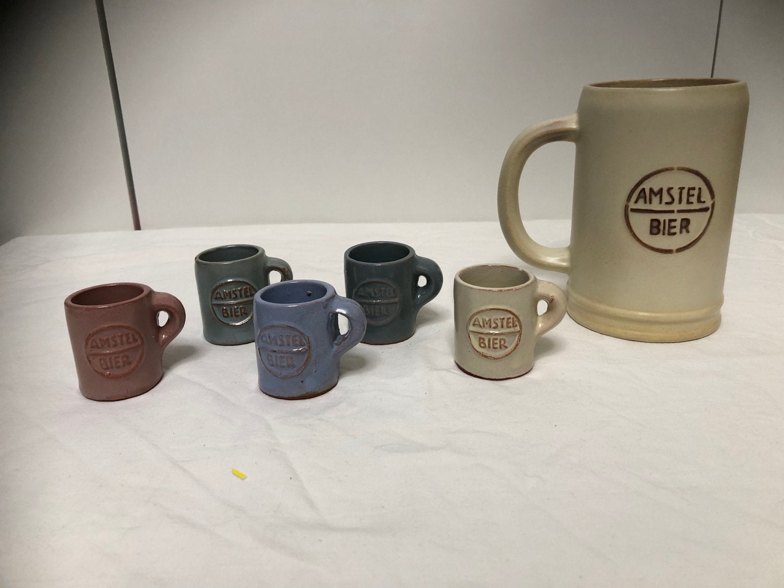 Amstel Bier Mokjes en Pul - Vintage Collectie, Gebruikt, Overige merken, Keramiek, Vintage
