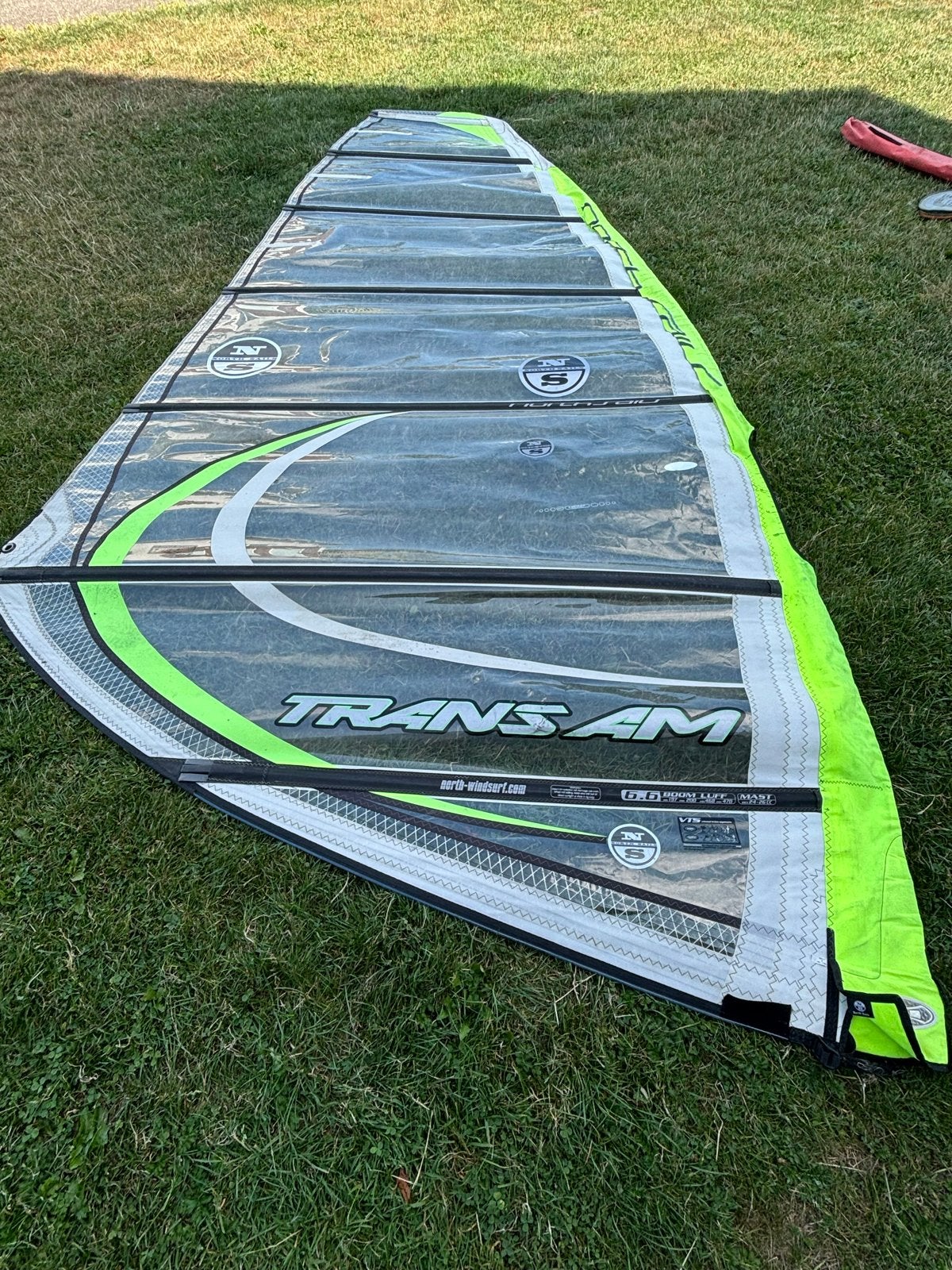 North Sails Trans Am 6.6m² windsurfzeil, Ophalen, Gebruikt, 6.5 m² tot 8 m², North Sails