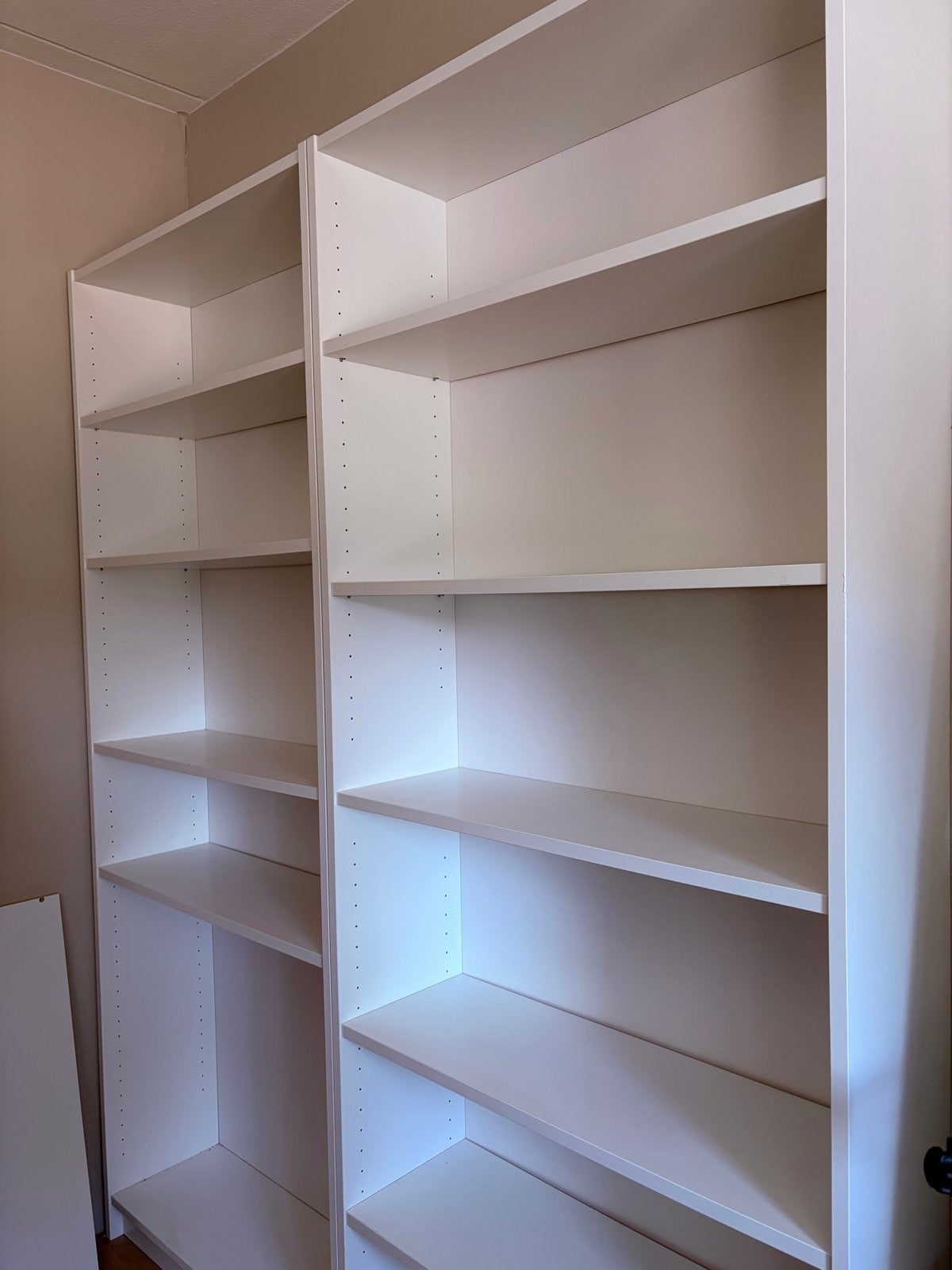 Twee witte IKEA Billy Boekenkasten 80x28x202 cm, Ophalen, 200 cm of meer, 50 tot 100 cm, Zo goed als nieuw