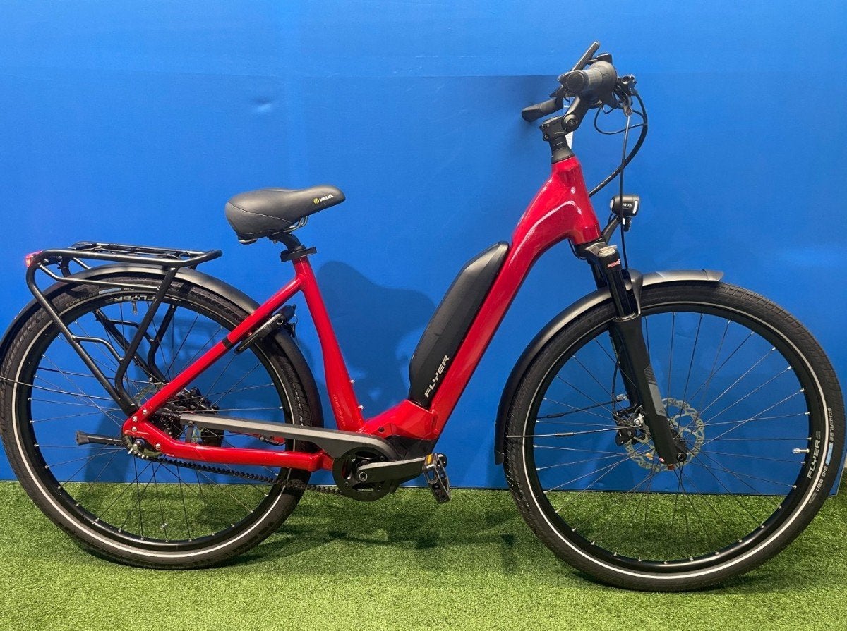 Flyer Upstreet 5 7.43 -750Wh- Dames Red 51cm, Fietsen en Brommers, Elektrische fietsen, Gebruikt, -, -, 51 tot 55 cm