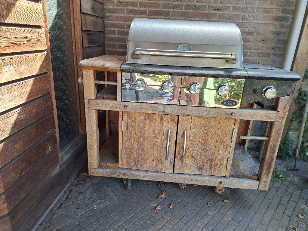 buiten barbeque, Ophalen, Gebruikt, Boretti, Gas