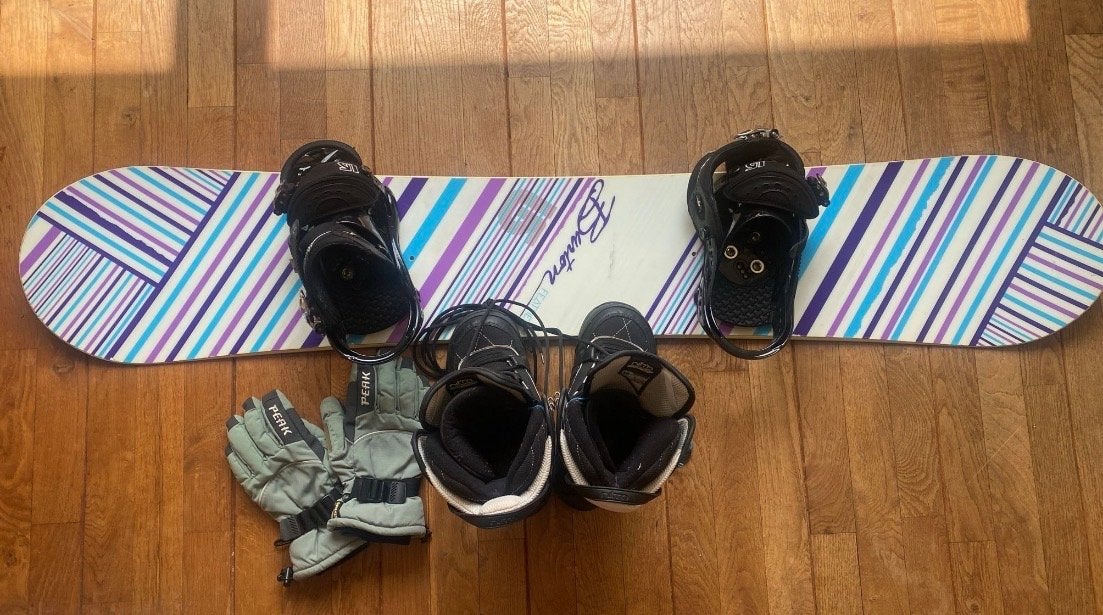 Burton Snowboard Set: Board, Bindingen, Boots & Handschoenen, Ophalen of Verzenden, Gebruikt, Board