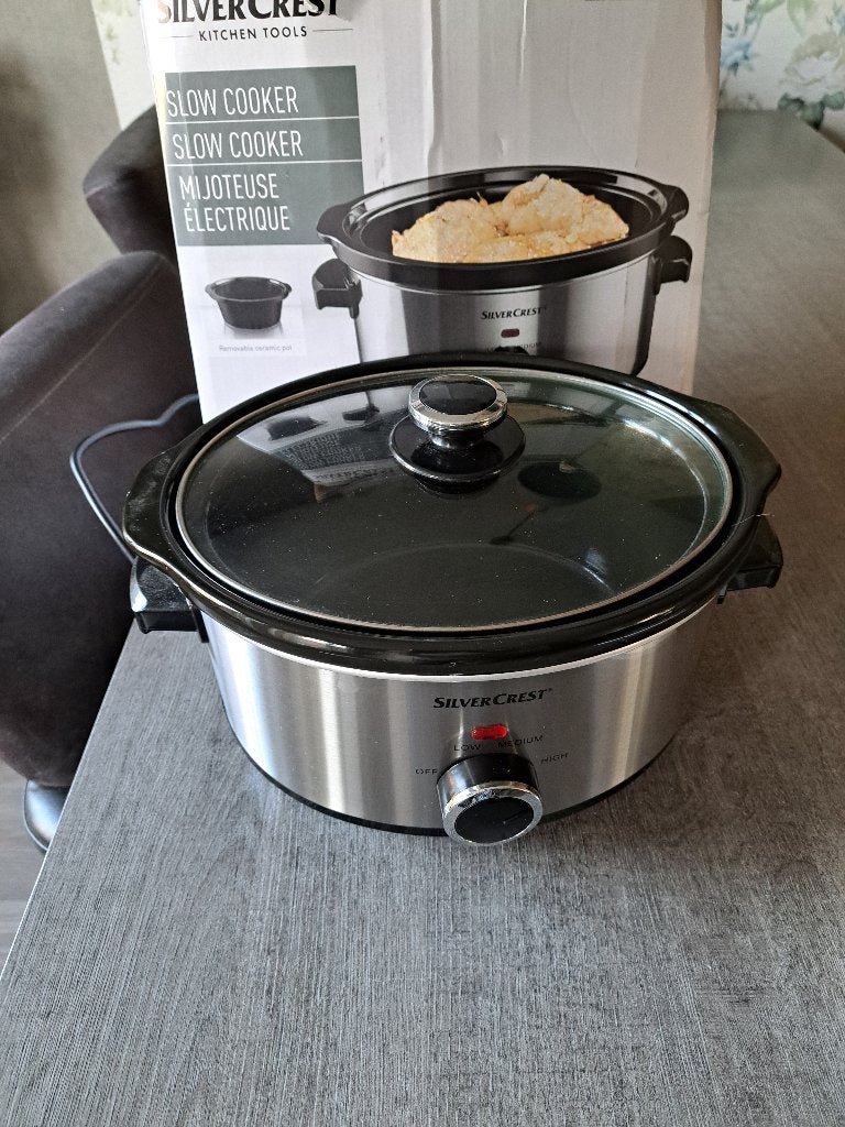 SilverCrest Slowcooker met kookboek - Zo goed als nieuw, Ophalen, Timer, Nieuw